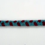 قیطان گیس‌باف آبی اناری تک رشته