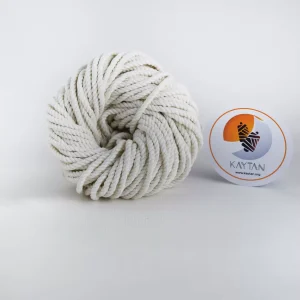 نخ مکرومه کتان تابیده 3میل شیری