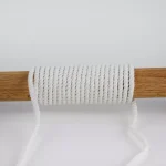 نخ مکرومه کتان تابیده 3میل شیری